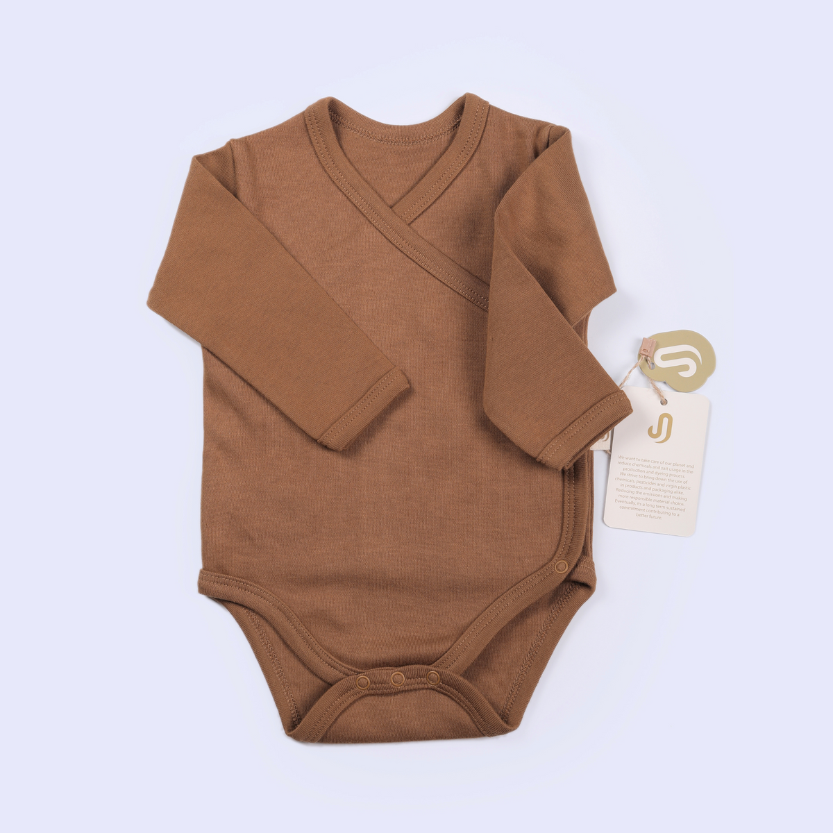 Langærmet babybodystocking